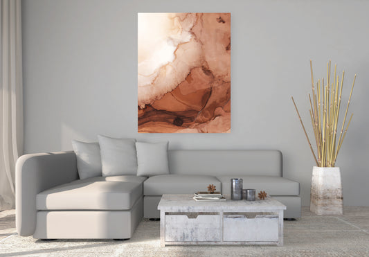 Orange Marble Wall Art