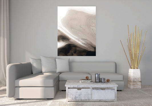 Marble Wall Art Black and White